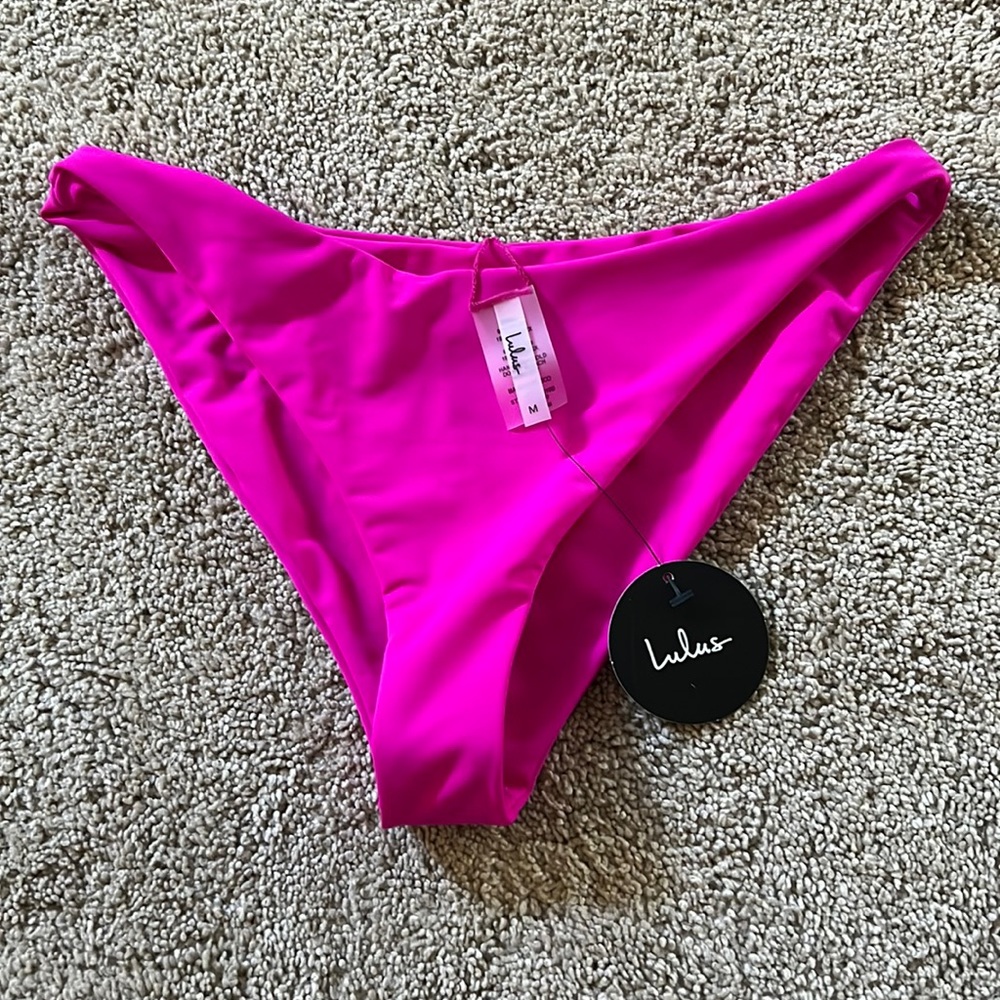 Hot pink swim bottoms